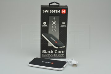 Tenká powerbanka Black Core SWISSTEN 5000mAh