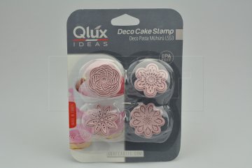 Set 4ks cukrářských razítek na marcipán (4cm) QLUX - Fialový